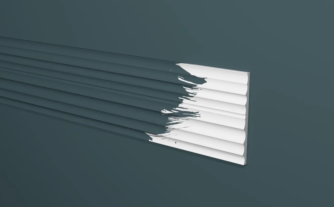 Стеновая панель из дюрополимера под покраску. Фото с сайта "Декор-Дизайн Сибирь" 