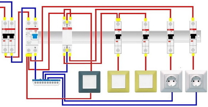 схема подключения мастер выключателя