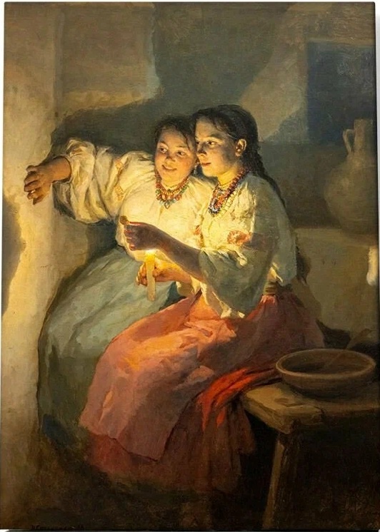 "Святочные гадания" Художник Николай Пимоненко 1888 г.