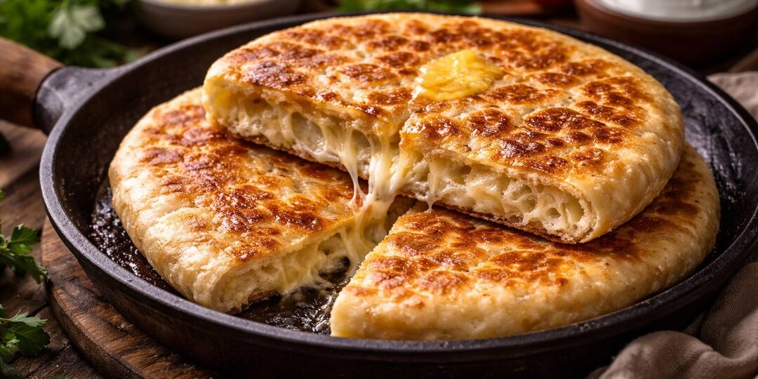 Хачапури на сковороде — когда хочется тепла, а не сложностей