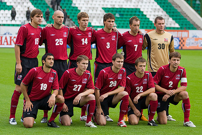 Состав клуба перед одним из матчей