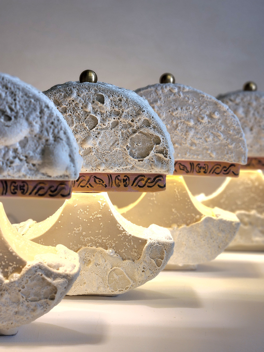 Настольные светильники серии Таврика, орнамент - элементы мозаики