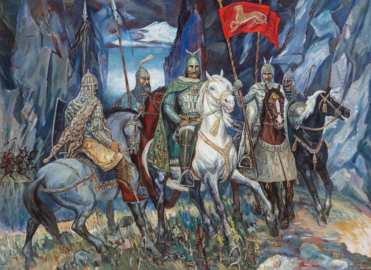 Изображение древних воинов