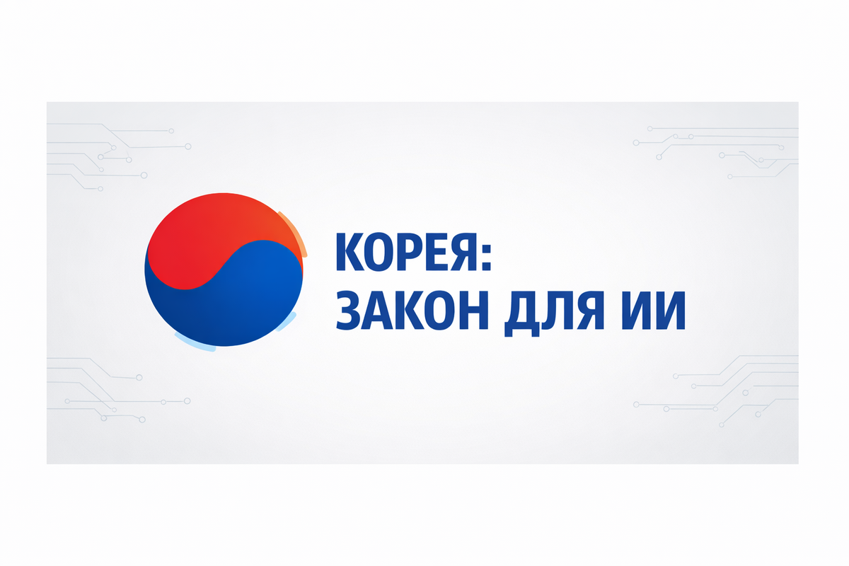 Корея вводит AI Basic Act с 22.01.2026: high-impact ИИ под надзором, генеративный контент — с маркировкой.