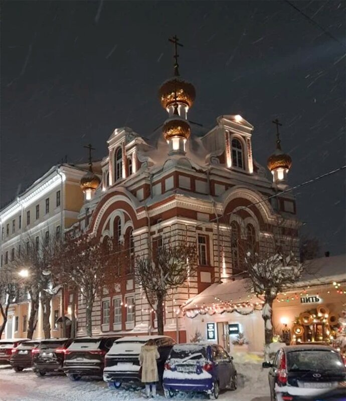    г. Киров, Церковь Екатерины Великомученицы. Фото: ТГ-канал ФКМ «Динамо» (Москва)