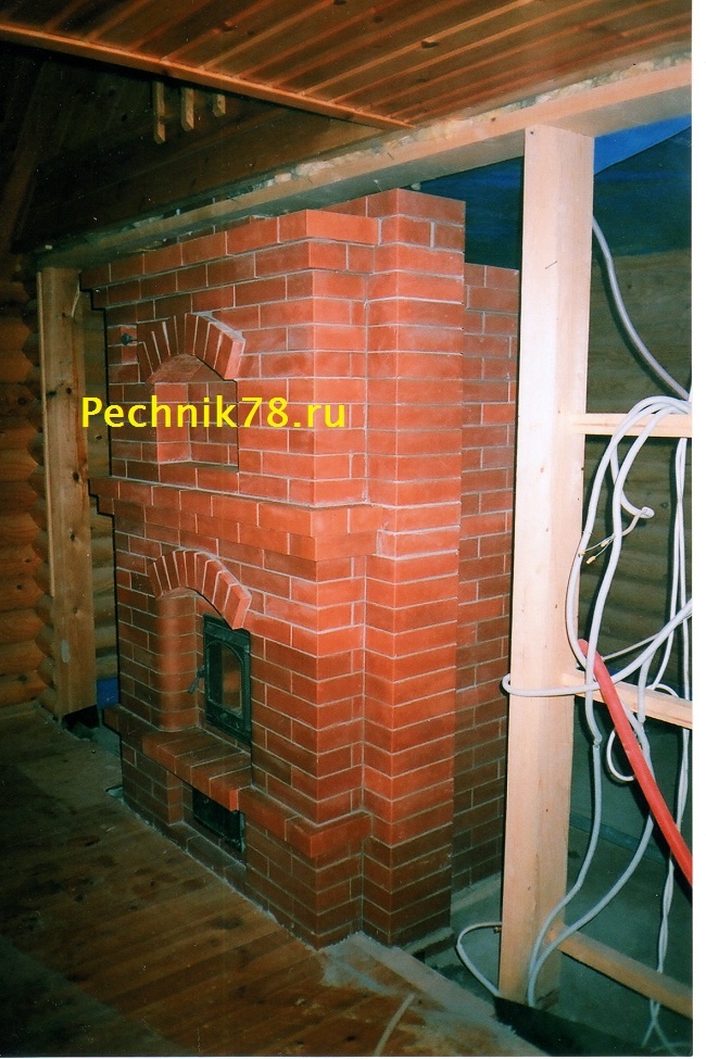 Русская каменка на дровах с загрузкой камней на 200 кг. Закрытая прямой нагрев камней до красна.