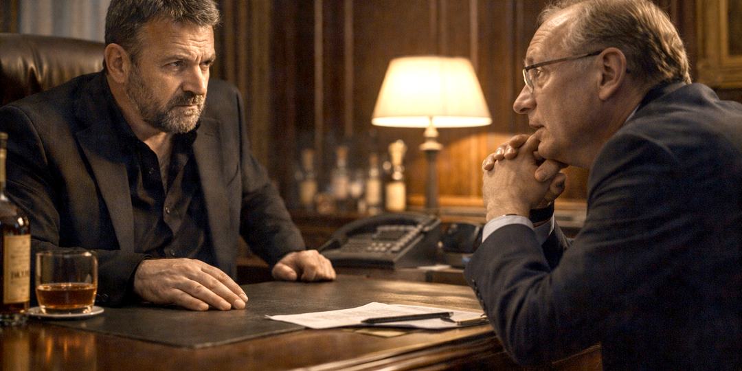 – Чего? – Буран нахмурился, его брови поползли вниз. – Какой ещё козырь? – Он недовольно проворчал, чувствуя, как раздражение снова начинает