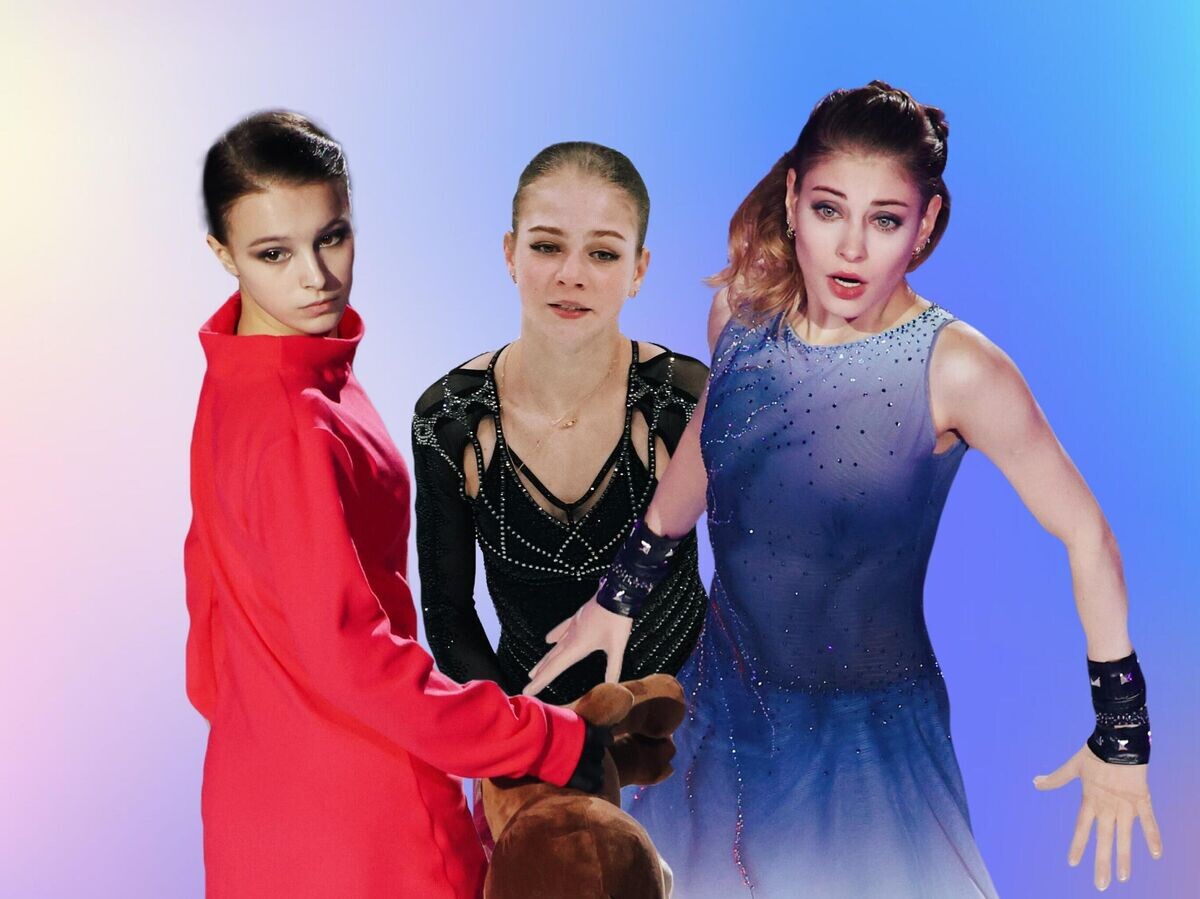    Анна Щербакова, Алена Косторная и Александра Трусова | © РИА Новости / Владимир Песня и Александра Вильф