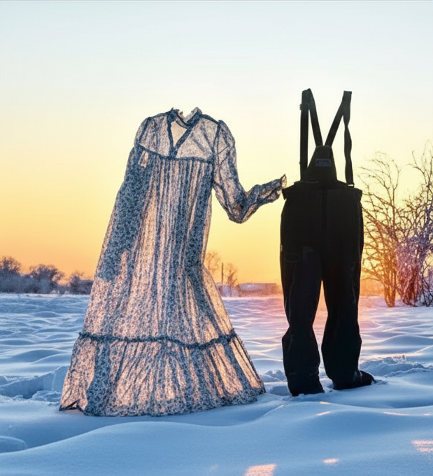 Парадокс - но это не фотошоп. А всего лишь мороз