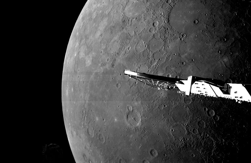 Миссия BepiColombo уже начала передавать изображения поверхности Меркурия во время короткого пролета в начале 2025 года 