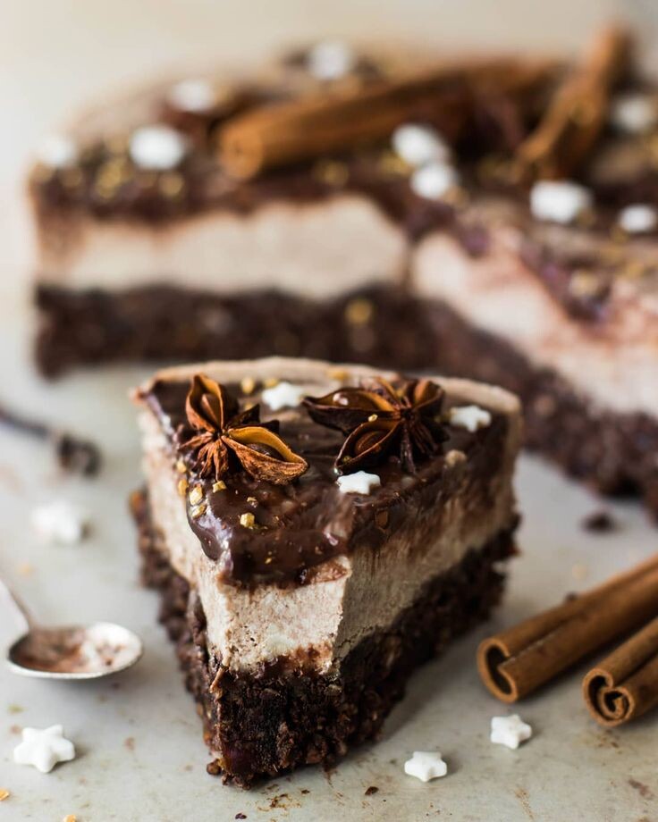 Шоколадно-банановый торт