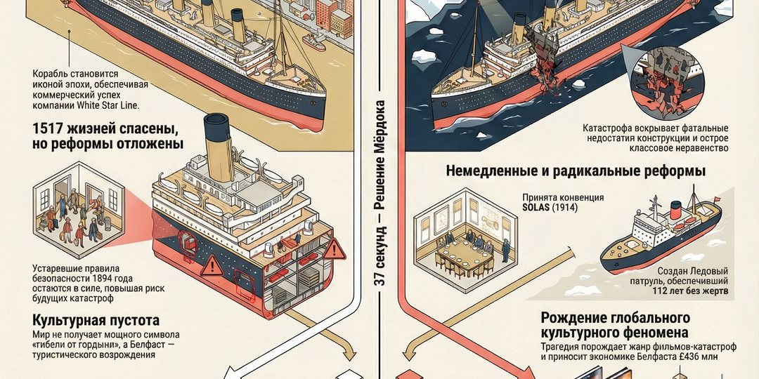 Что было бы, если Титаник не затонул: альтернативная история великой трагедии