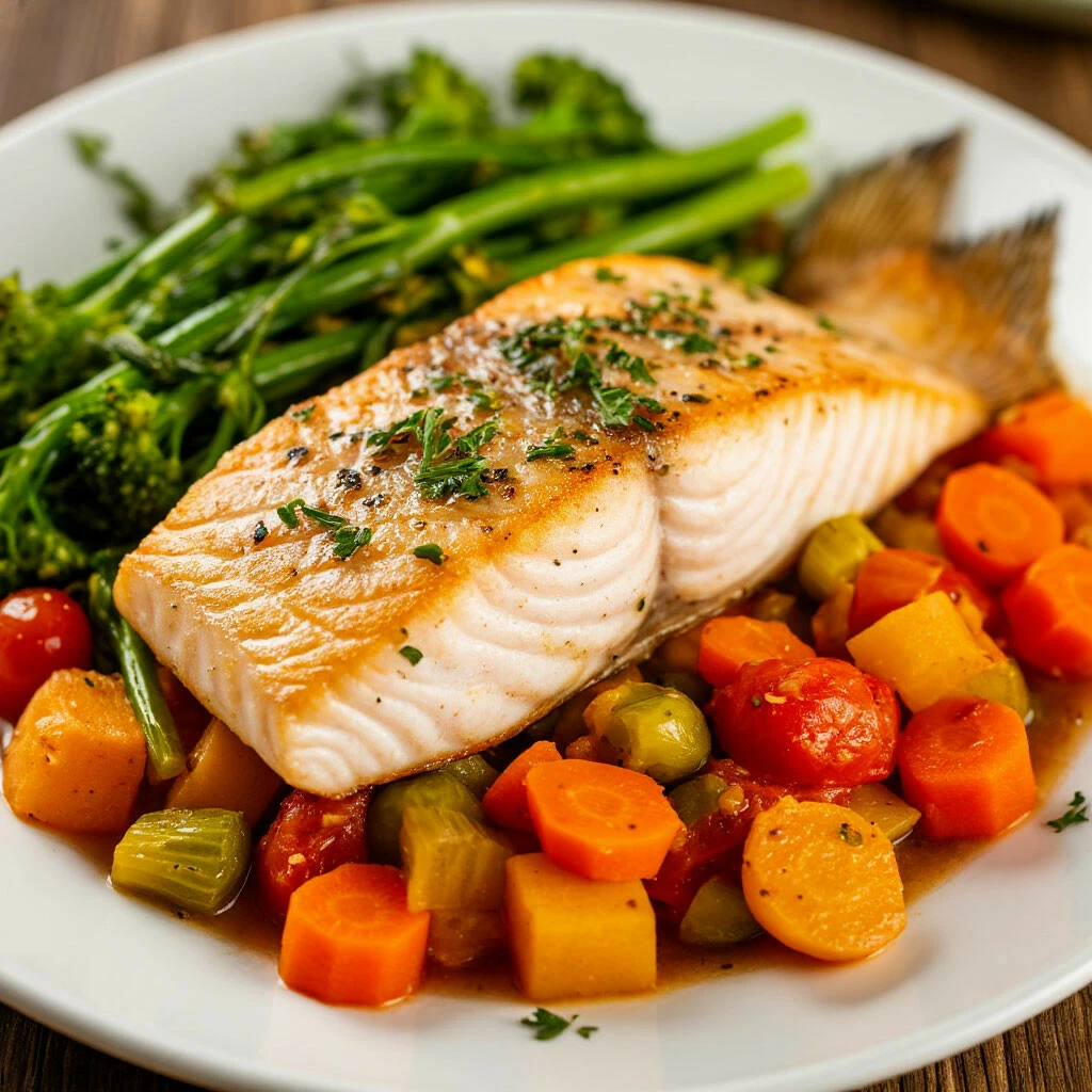 Рыба с овощами