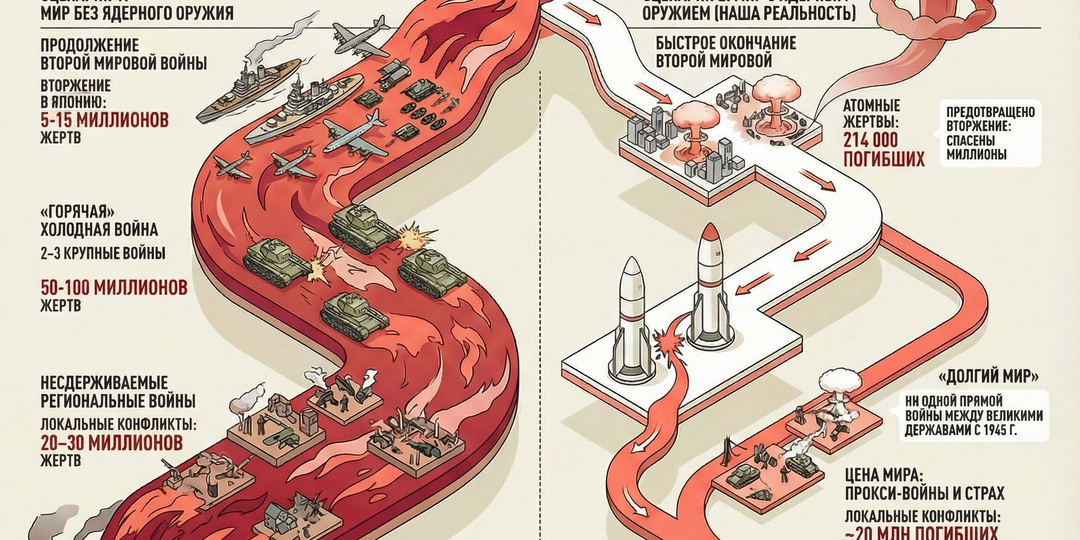 Что было бы, если бы не существовало ядерного оружия: мир на грани большой войны