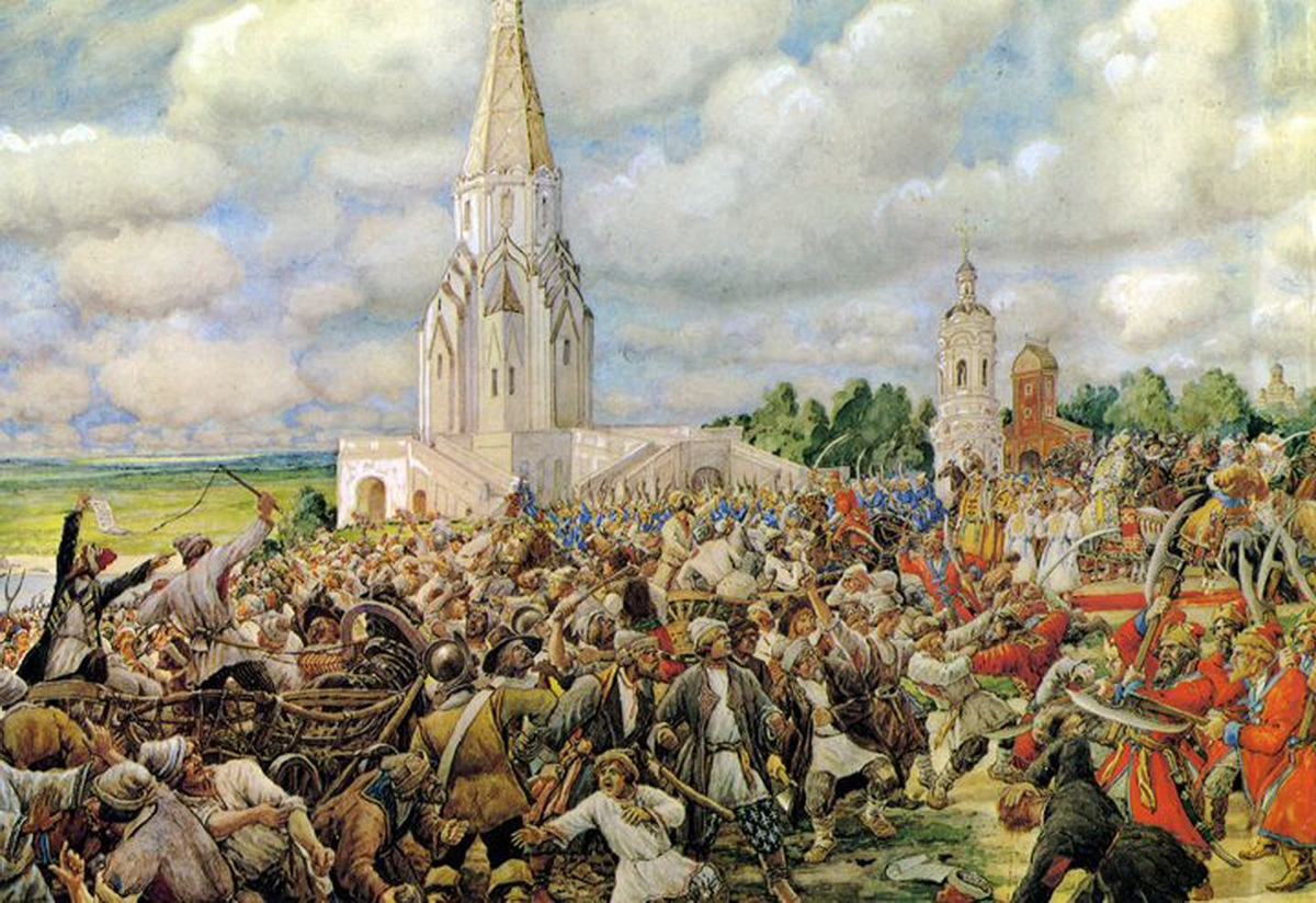 Картина Эрнеста Лисснера Медный бунт 1662 г. (1938)