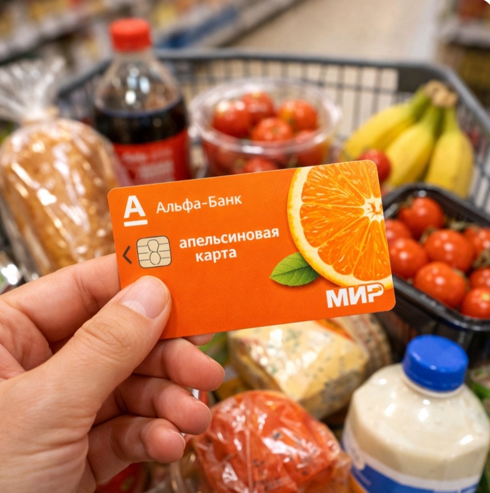 Апельсиновая карта Альфа-Банка