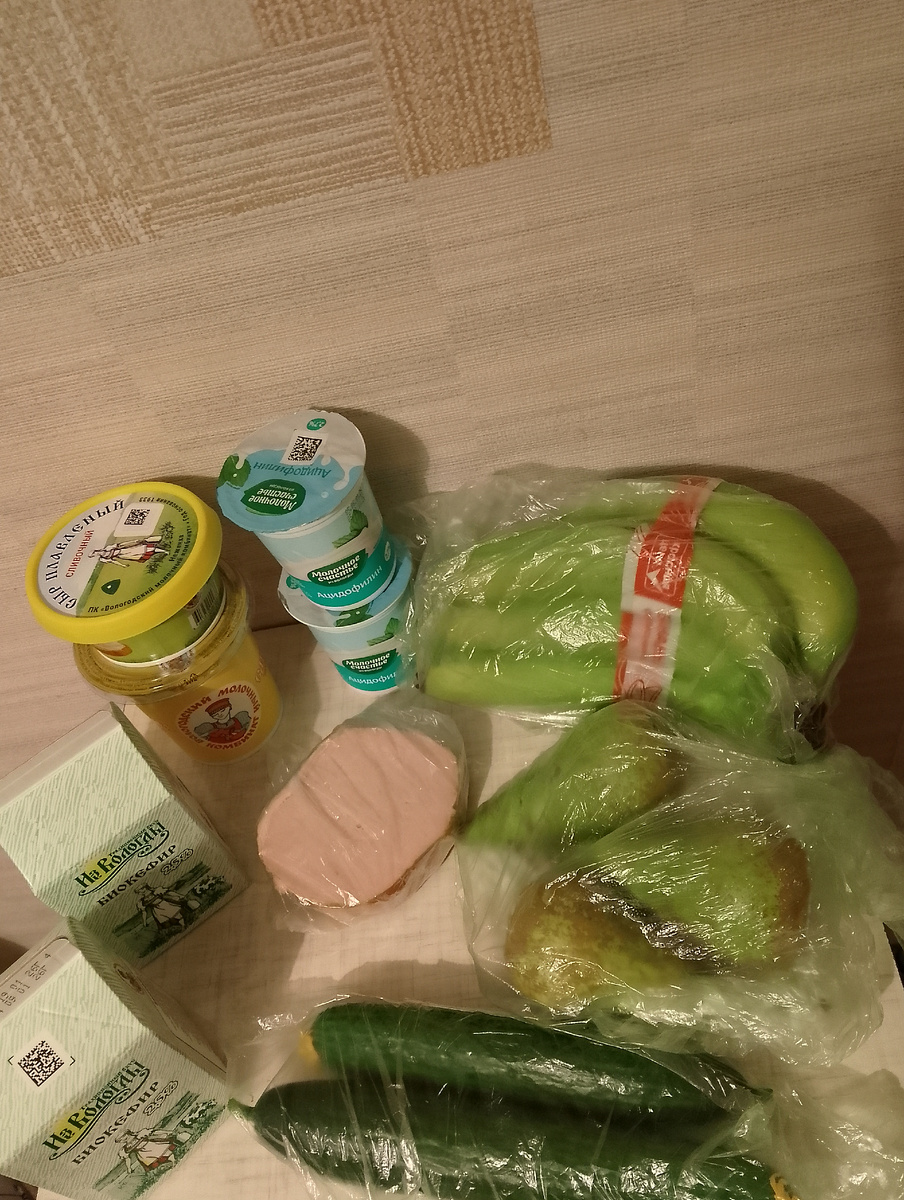 Моя продуктовая закупка, фото автора 