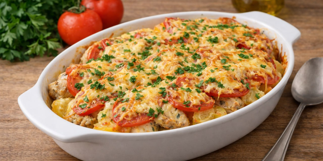 Любимое мясо по-французски из курицы с картофелем и сырной корочкой, ну очень вкусное получается