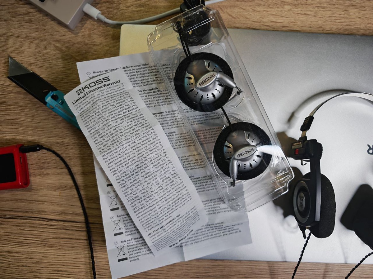 KOSS KSC-75 рядом с моими KOSS Porta pro