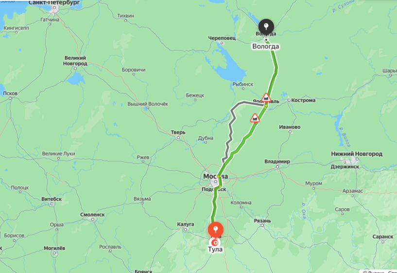 маршрут 1-го дня