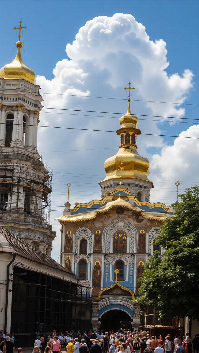 Один из немногих кадров (слайд 35 мм.), что не требует восстановления. Только увеличил до размеров фото и небо сделал контрастнее.. 15.06.1985 г., Киев, УССР. 