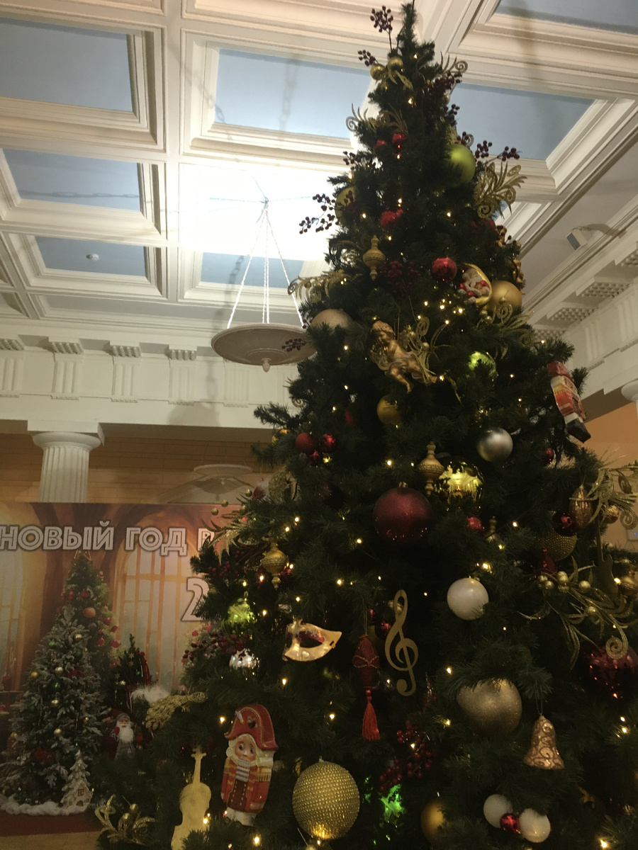 Бльшая ёлка в Московской консерватории