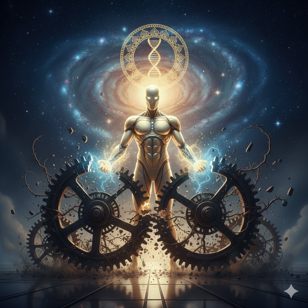 "Разрушение инфернальных часов", иллюстрация создана сетью Джемини