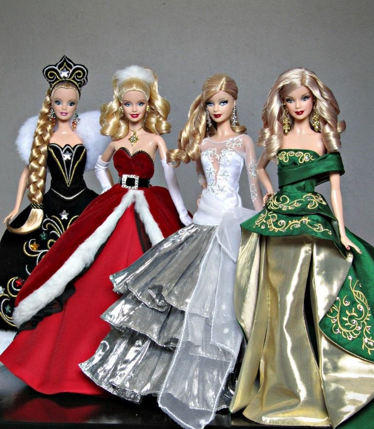 Happy Holidays Barbie Collection Dolls, Mattel