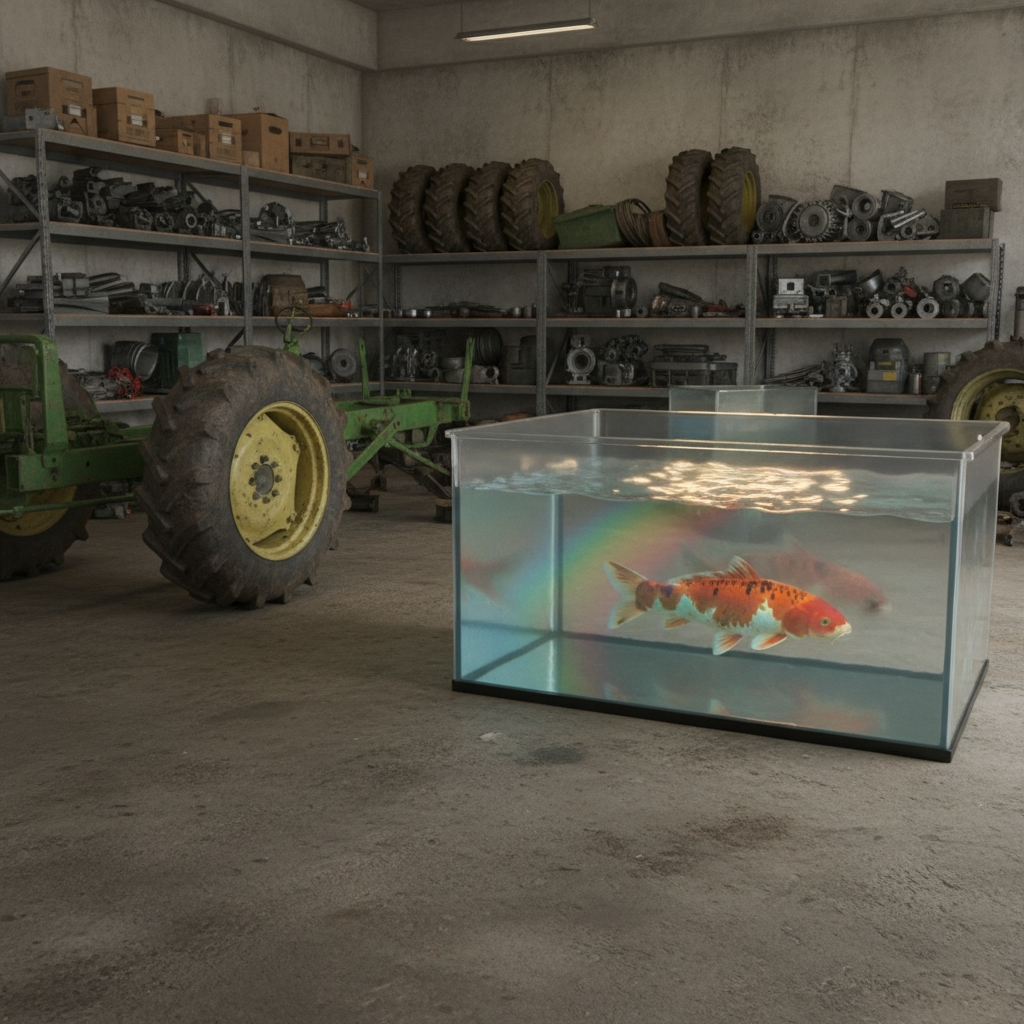 Радужный карп в мастерской