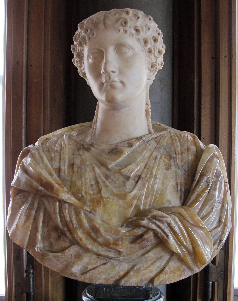 Валерия Мессалина (ок. 17/20 — 48) — третья жена римского императора Клавдия, мать Британника и Клавдии Октавии, влиятельная и властолюбивая римлянка, имя которой приобрело переносное значение из-за её любовных похождений. 
Бюст, предположительно изображающий Мессалину, в галерее Уффици во Флоренции