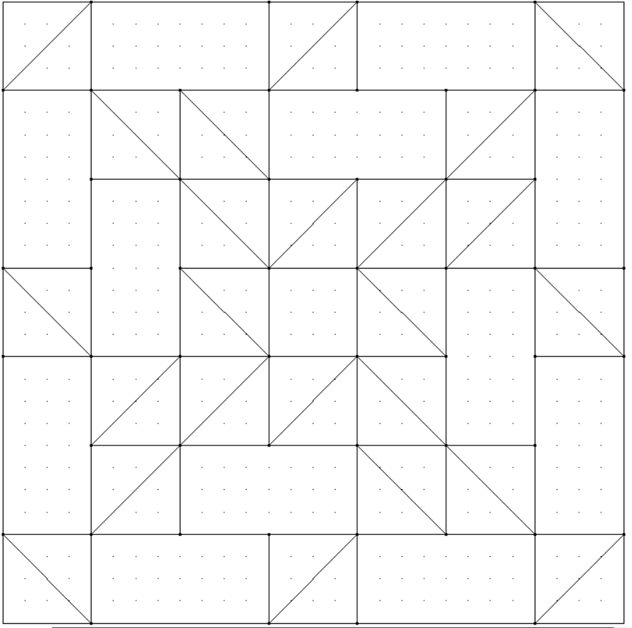 Сетка блока №20 проекта "Мерцающие снежинки"