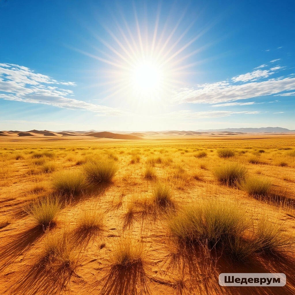 Горячее солнце, горячий песок. Энергия Солнца в чистом виде глазами нейросети