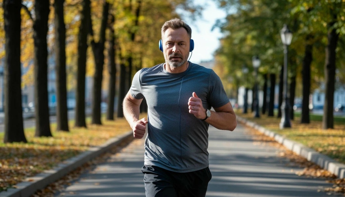 Пробежка с аудиокнигой.