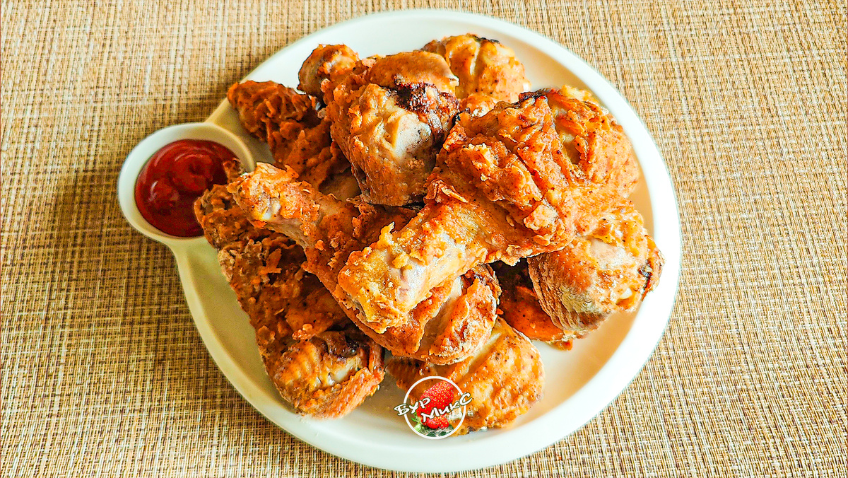 Куриные ножки в панировке без фритюра