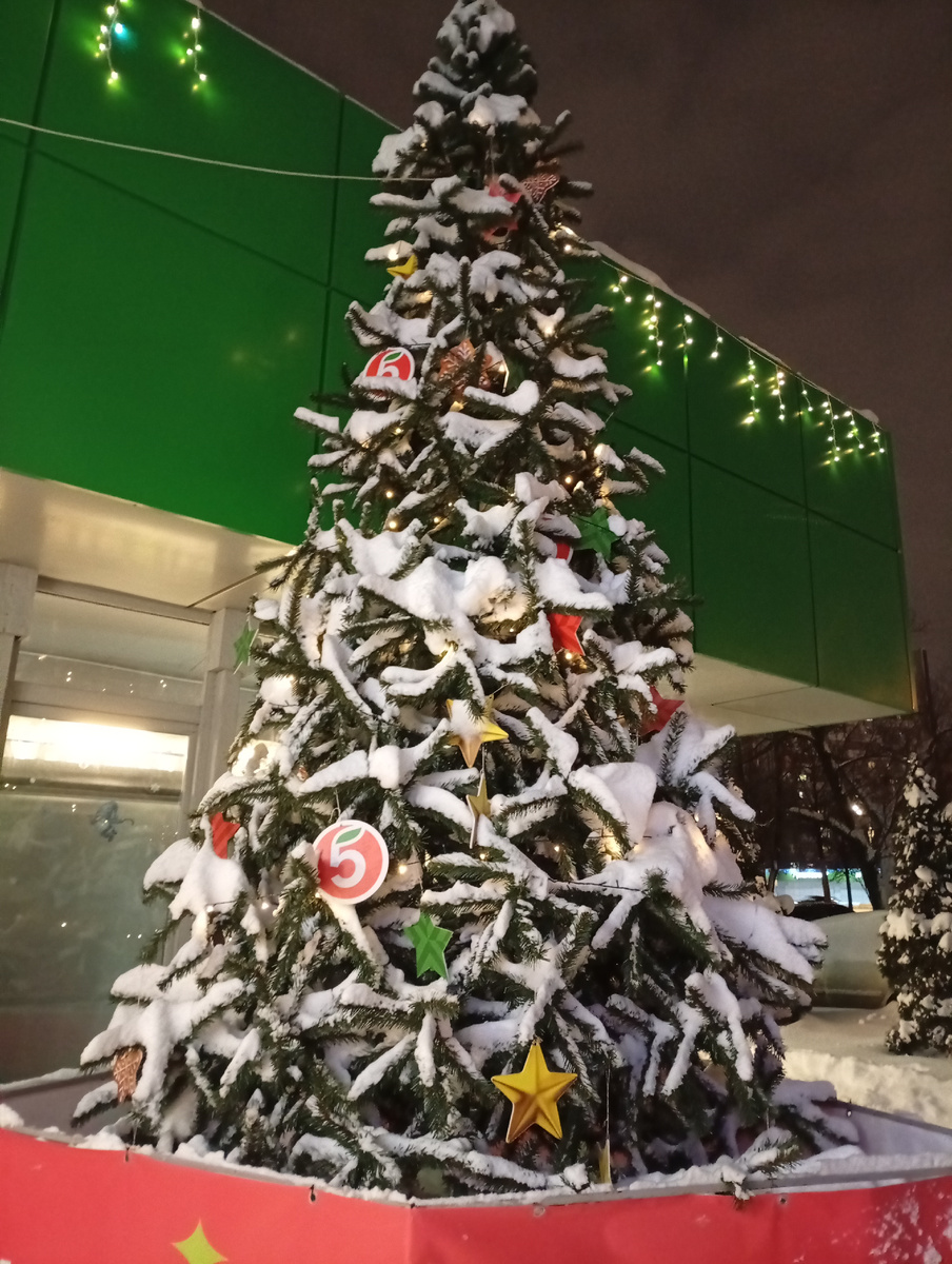 И нет, это была не пятерочка, как ни странно))) фото "пятерочной" елки мое.