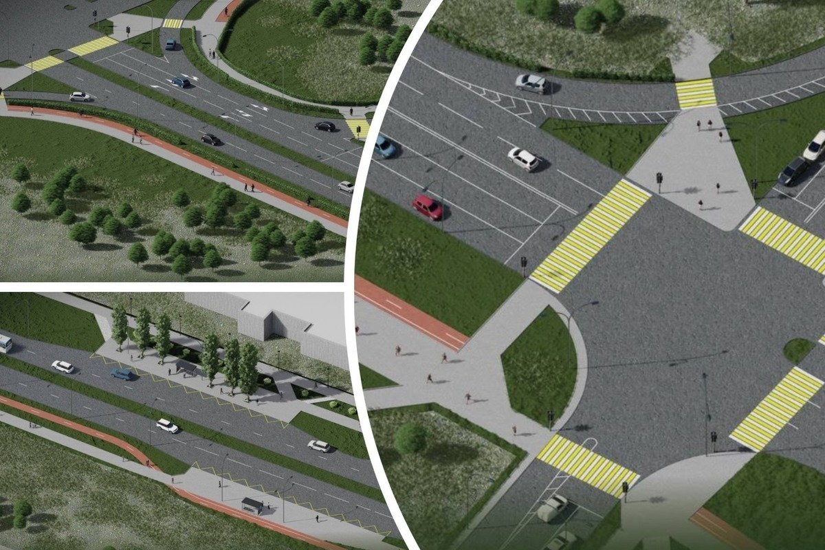 г.Омск бульвар Архитекторов.  Эскизы реконструкции.