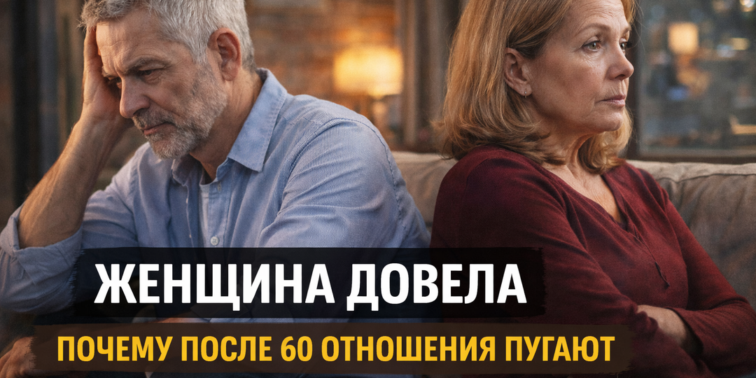 🧓💔 Женщина довела: почему после 60 отношения пугают — и как не превратить любовь в поле боя
