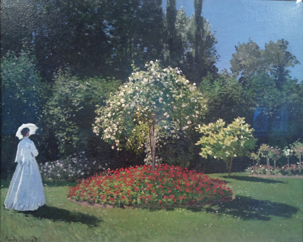 Клод Моне. Дама в саду. 1867