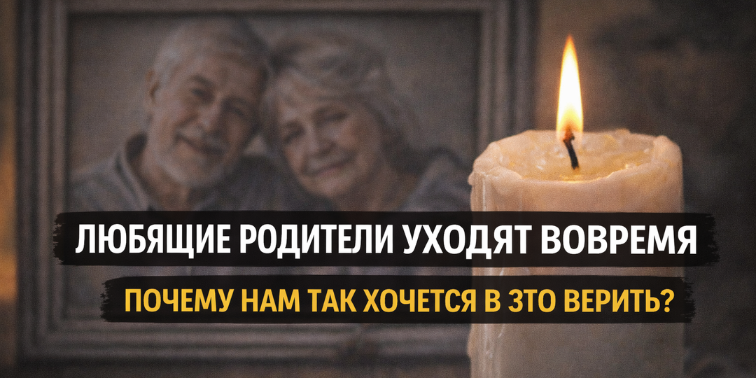 🕯️ Любящие родители уходят вовремя: почему нам так хочется в это верить — и как прожить утрату без самообмана