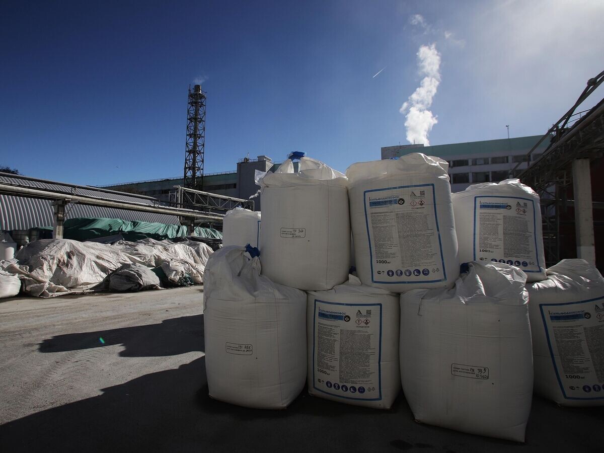    На территории завода ООО "Алмаз Удобрения" по производству водорастворимых и гранулированных удобрений | © РИА Новости / Денис Абрамов