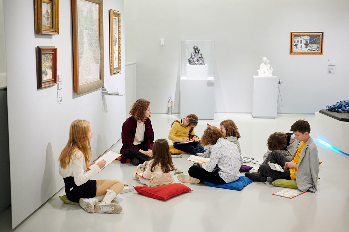    Детские занятия в Музее русского импрессионизма