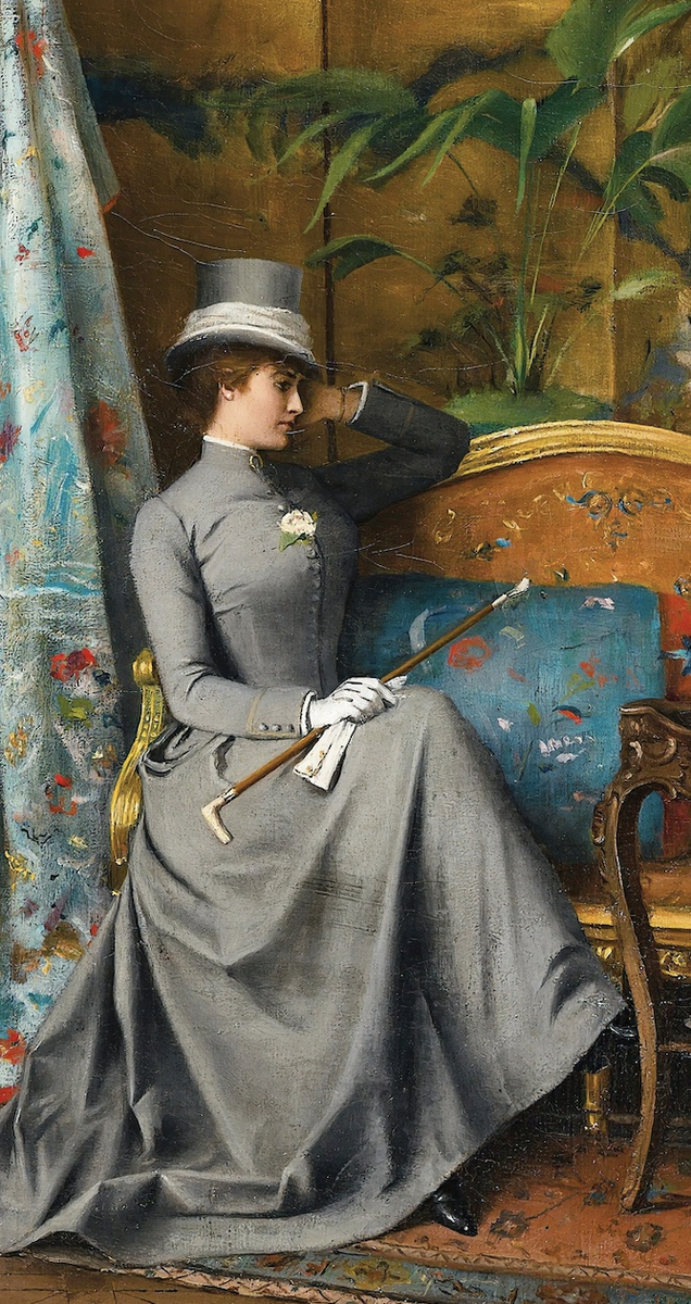 Жорж де Сен-Сир,  «Неловкое молчание», фрагмент картины