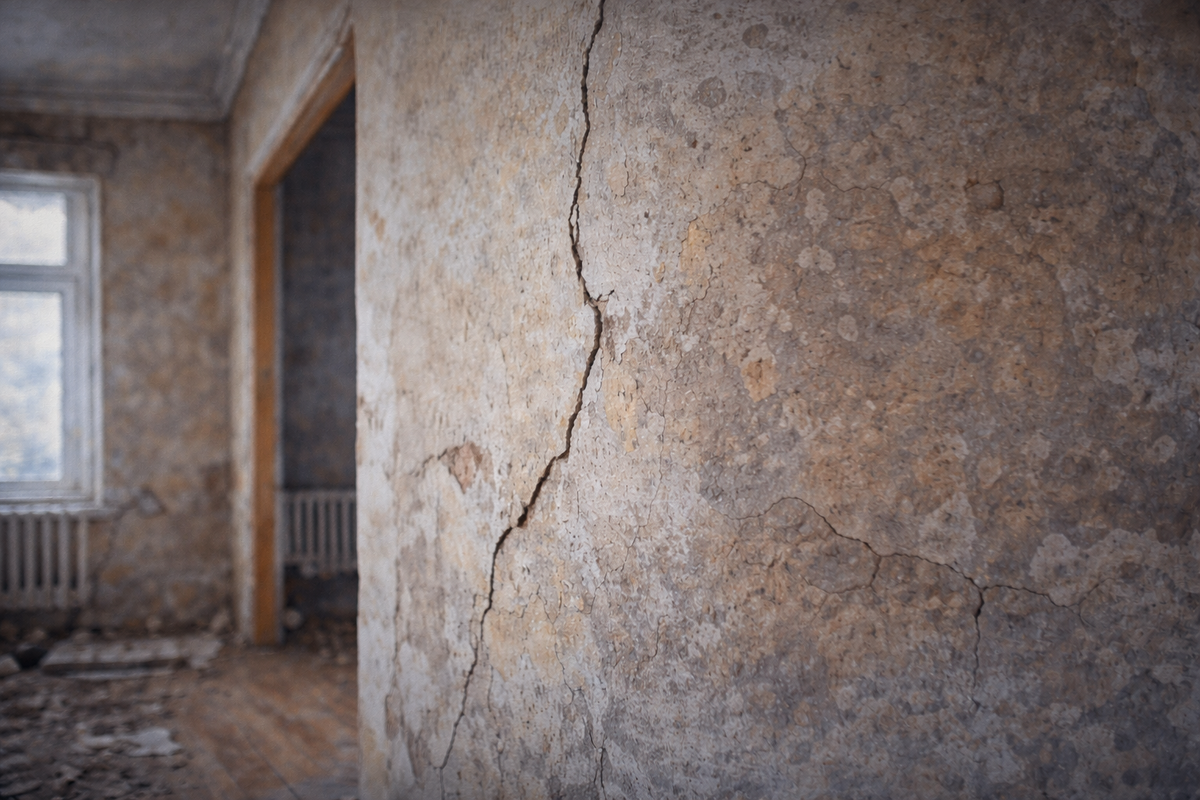 Трещины в стенах сталинки: паниковать или нет?