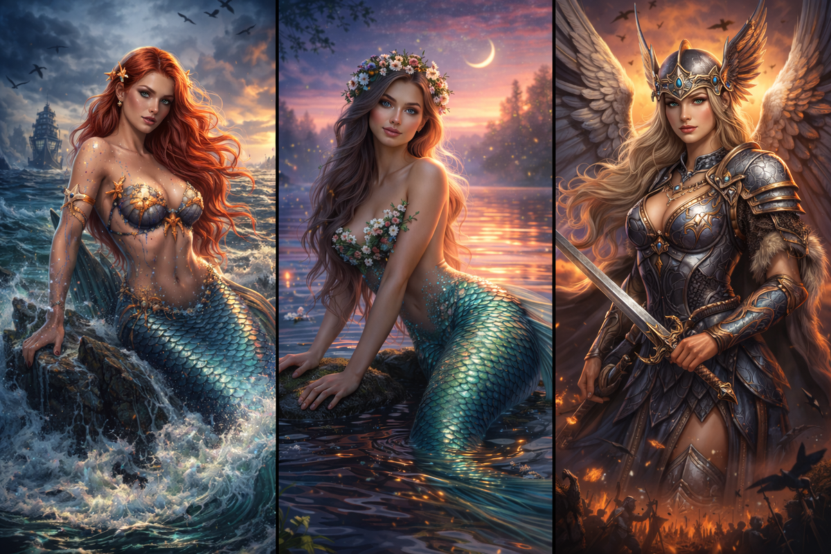 Сирена, Русалка, Валькирия