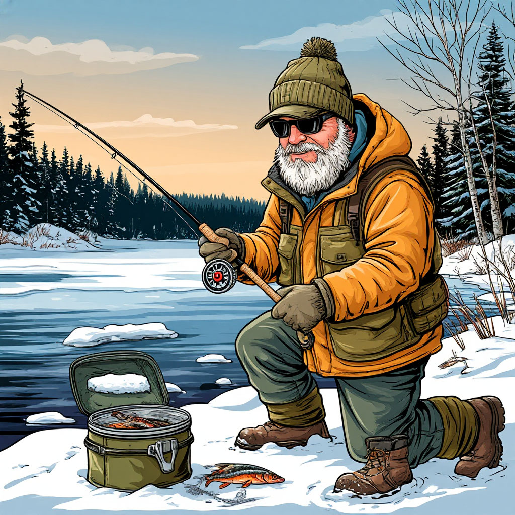 На что ловить рыбу зимой