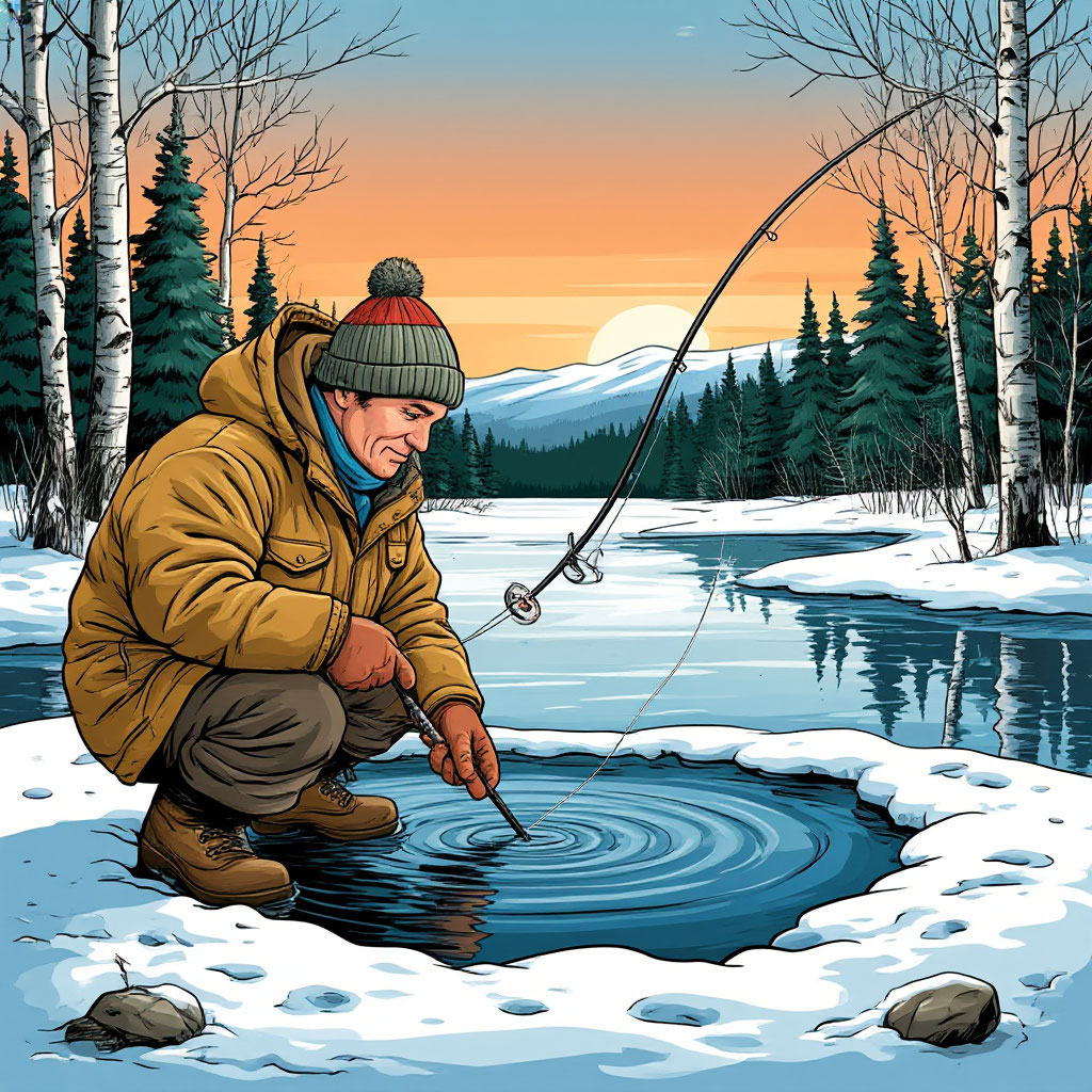 Меры безопасности на зимней рыбалке