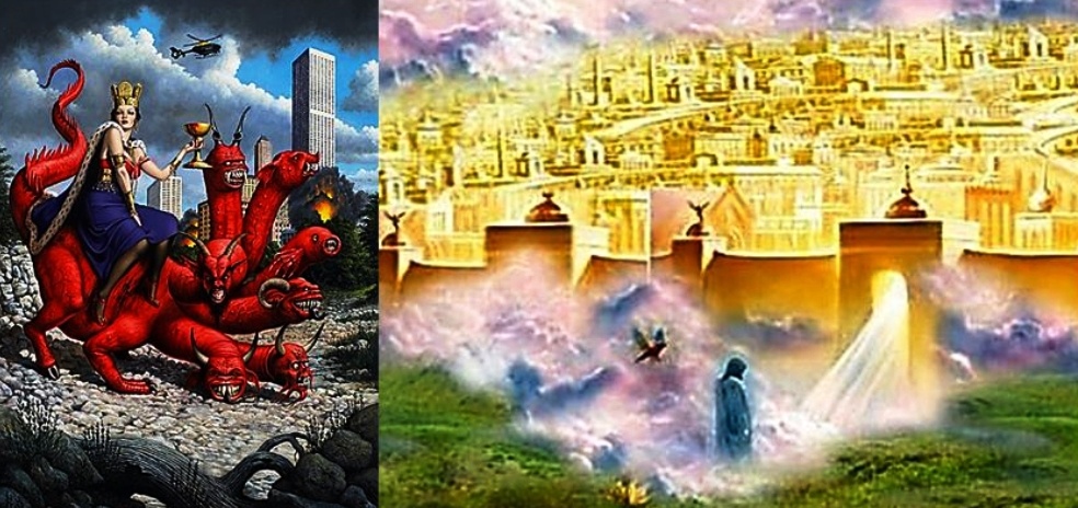 Жена (город)-Блудница и Жена-Святой город