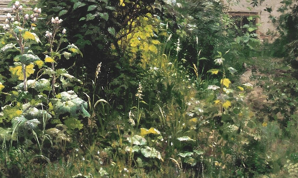 «Бабушкин сад» В.Д. Поленов (1878) - фрагмент