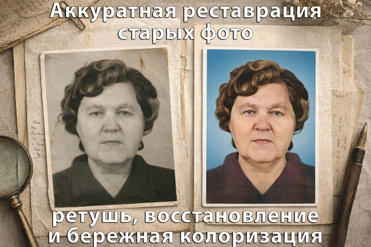 Обложка для услуги ретуши