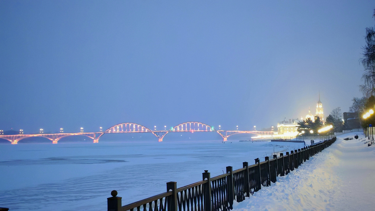 Рыбинск в метель